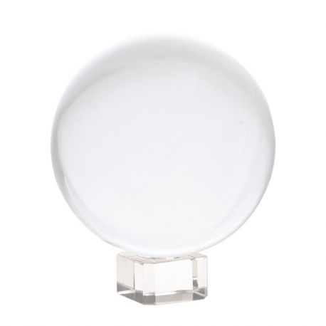 Sphère cristal + support - 12cm